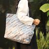Bolsa de Tela Oxford Personalizada Lote Pequeño Rpet Bandolera Plegable Impermeable Bolsa de Nailon Mochila con Cordón Bolsa de Compras de Poliéster