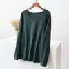 Ropa interior térmica sin costuras de invierno para mujer, con forro polar, engrosada, cuello redondo, manga larga, camiseta de color liso, ajuste ceñido, top cálido