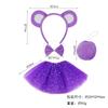 Fuente transfronteriza Halloween nueva diadema de animales oso accesorios para la cabeza de los niños accesorios de juego de rol accesorios para el cabello de oso