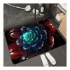 Alfombrillas de suelo con diseño de flor tridimensional 3D, para el hogar, baño, absorbentes de agua, antideslizantes, alfombrillas para pies, alfombrillas de suelo para baño, venta al por mayor