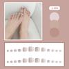 J241-280 usar uñas postizas para uñas de los pies chicas calientes espejo hielo a través de taladro de destello fino transfronterizo uñas postizas al por mayor