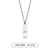 Collar cuadrado de acero de titanio para hombre, colgante sencillo con 26 letras en inglés, diseño de nicho, accesorios de moda al por mayor