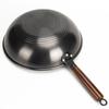 Wok King Kong Negro Gas Hierro Nitrógeno Acero al Carbono Antiadherente Sin Recubrimiento Mango de Hierro Universal para Cocina de Inducción Gas