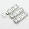 Luz nocturna LED USB luz de energía móvil luz de computadora luz de dormitorio luz portátil luz de doble cara luz blanca cálida brillante