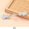 Hebilla Cheongsam Alambre Dorado Enrollado Satén Cristal Calabaza Hebilla Botones Dinastía Han China Botones de Ropa Hebilla Decorativa Accesorios