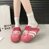 Zapatillas Casuales Versátiles de Encaje Nuevas de Suela Gruesa Cerradas Aumentadoras de Altura Estilo 2026 Versión Coreana para Exteriores de Primavera Lindas