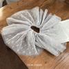 Mona Estilo Celebridad de Internet Encaje Malla Grande Abanico de Princesa Elegante Elegante Tocado Tocado de Flor Anillo para el Cabello Accesorios para el Cabello Tocado