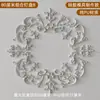Abajur de PU Estilo Francês Redondo Imitação de Gesso Lâmpada Combinada Piscina Teto Esculpido Decoração Suporte de Lâmpada Mosaico Vazado