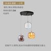 Lustre Pós-moderno Simples de Três Cabeças Criativo para Quarto Pequeno ao Lado da Cama Lustre Personalizado para Bar Restaurante Lâmpada de Cristal de Luxo Leve