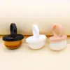 Anillo con Pincel para Uñas con Cerdas Suaves, Mango Corto, Pincel Suave para Limpiar Polvo, Herramienta para Eliminar Polvo de Uñas, Portátil