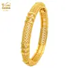 Pulsera de Aleación Chapada en Oro de Venta Caliente Novia de Dubái India Lujo Ligero para Mujer Boda Oro Arena Pulsera Joyería Al por Mayor