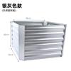 Cajas de Flores Galvanizadas Multiespecificación para Balcones de Patio, Jardineras Rectangulares, Cajas de Plantación de Vegetales para Valla Exterior, Cajas de Flores Estilo Pastoral
