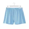 Calzoncillos Bóxer para Hombre de Algodón de Fibra Larga de Xinjiang Algodón Peinado Corte Amplio Color Sólido Pantalones de Cuatro Esquinas Entrepierna Antibacteriana Entrepierna Transpirable Pantalones para Casa