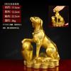 Cão de Cobre Lingote de Dinheiro Cão Zodíaco Cão Ornamento de Besta Auspiciosa Item de Exibição de Mesa para Sala de Estar Interna Escritório