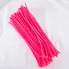 Palitos Twist Enrolados Cor Macaron Série Kit de Material para Buquê DIY Hastes de Chenille Brinquedos Manuais para Jardim de Infância