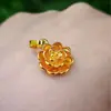 Collar Simulado de Oro de Arena Vietnamita para Mujer, Chapado en Oro de Imitación de 24K, Colgante de Calabaza, Gota de Agua, Ábaco, Gota de Agua, Flor con Forma de Corazón, Venta al por Mayor