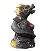 Adorno de Mascota de Té de Arcilla Púrpura del Año Nuevo del Dragón para la Riqueza y la Prosperidad, Diseño de Dragón Dorado, Juego de Té Creativo, Adecuado para la Decoración de la Mesa de Té