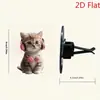 Moletom Transfronteiriço de Comércio Exterior Design de Gato Clipe de Ventilação Acabado Decoração de Carro Fragrância Fofa Acrílico Decoração à Prova d'Água