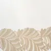 Venta caliente mantel de PVC camino de mesa dorado camino de mesa de 90CM toalla de mesa de PVC toalla larga con forma de flor aislamiento térmico antideslizante toalla de mesa
