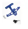 Soporte Retráctil de Aleación de Aluminio para Matrícula de Automóviles, Aeronaves y Motocicletas; Soporte de Marco para Placa de Matrícula Trasera con Calidad Fundida a Presión
