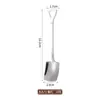 Colher Garfo de Aço Inoxidável 304 Criativo Moderno Colher Pá Colher de Melancia Pá de Engenheiro Colher de Sorvete Colher para Mexer Café
