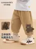 Pantalones de forro polar Kaka Panda para niños, pantalones deportivos de invierno cálidos para niñas, ropa de invierno para niños, pantalones largos de otoño e invierno para bebés