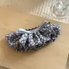 Pinza de plátano con forma de falda floral retro estilo coreano, Accesorio fresco y simple para coleta, Adorno para el cabello de mujer coreana, Hermoso peinado semi-recogido