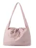 Bolsa de mão de grande capacidade, estilo preguiçosa e estilosa, moderna, multifuncional, à prova d'água, de nylon, casual, bolsa de ombro única para mulheres
