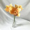 Lirios Artificiales, Orquídeas Cymbidium Artificiales, Accesorios de Tacto Realista, Pinzas para el Cabello, Recuerdos de Boda, Decoración de Fondo, Arreglos Florales, Flores Artificiales