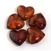 Cuentas acrílicas en forma de corazón con agujeros horizontales, cuentas sueltas de imitación de jade de dos tonos en forma de corazón, materiales para pulseras hechas a mano DIY, accesorios para ensartar, joyería