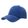 Gorra de béisbol lavable color liso visera curva gorra de pico sombrero de sol de mezclilla estilo EMIS gorra de béisbol con lavado vintage
