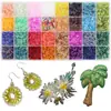 Cuentas de tubo de vidrio más vendidas transfronterizas, juegos de 3 mm y 6 mm, para colgantes de pulsera, manualidades, fabricación de joyas DIY y ensartado de cuentas