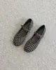 Novedad Otoño 2026 Estilo Francés Casual Poco Profundos Puntera Redonda Zapatos de Abuela para Mujer, Mocasines Mary Jane Planos sin Cordones para Mujer