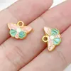 Pingente tradicional de peixe koi com gota de óleo banhado a ouro para riqueza e fortuna, nova pulseira de liga estilo chinês, acessórios de joias com caractere da fortuna atacado