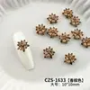 Joias de Zircônia para Nail Art Floco de Neve Explosivo Branco Champagne Novo Camada Dupla Floco de Neve Estéreo Diamante Acessórios para Unhas DIY Vestíveis
