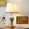 Lámpara de mesa para dormitorio, lámpara de noche, sensación de lujo ligero y alta gama, lámpara de escritorio para dormitorio principal, nuevo chino, medieval, americano, europeo, retro, romántico, lámpara de mesa para boda