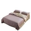 Funda de edredón minimalista lisa de Tencel micro ultra fina al por mayor, funda para cama individual/doble, funda de cama sedosa transpirable refrescante
