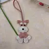 Colgante para Bolsa de Cachorro Schnauzer Mancha Lindo Lanyard de Cachorro Colgante para Bolsa de Cuero Dibujo Animado Pequeño Regalo Venta al por Mayor