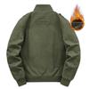 Otoño e invierno 2022 Nueva chaqueta casual para hombre para exteriores ropa de trabajo militar chaqueta con múltiples bolsillos forrada de polar lavada abrigo hombre