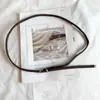 Cinto de Couro Trançado Sem Furos Novo Estilo para Mulheres com Fivela de Pino, Cinto Fino Versátil Casual Vintage, Cordão de Cintura Feminino Decorativo para Vestido