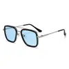 Óculos de Sol Metálicos de Viga Dupla Transfronteiriços Retrô Óculos de Sol Europeus e Americanos Proteção Solar para Homens Festa Viagem Óculos de Sol de Alta Qualidade Tendência