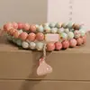 Pulseira de Contas Nova Tendência 2025 Atacado Pulseira Simples da Moda para Mulheres Presente para Colegas de Classe e Melhores Amigas
