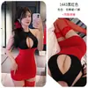 Larga Noche Lencería Sexy Tirante al Cuello Vestido Bodycon de Secretaria Sexy Puro Deseo Coqueteo Ropa Sexual para Mujeres 1443