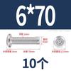 Tornillo de cabeza plana con bisel cruzado biselado de acero inoxidable 304, tornillo de bisel alargado para muebles M6
