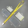 Portatarjetas de identificación de dibujos animados grande de plástico duro transparente estudiante gran capacidad impermeable patrón de insignia de empleado estuche para tarjetas al por mayor