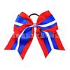 Anillo para el pelo de lazo europeo y americano de 8 pulgadas para niños, combinación de colores laminados tricolor, cinta de cola de milano, tocado de niña la la la