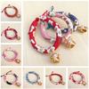 Joyería para mascotas al por mayor collar de campana para gato estilo japonés y collar de viento una variedad de collares ajustables para gato perro
