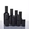 Botellas de Vidrio Negras Mate para Aceites Esenciales al por Mayor 30ml Botellas de Loción Cosmética Botellas Vacías Botellas de Vidrio con Atomizador para Evitar la Luz