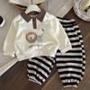 Traje Nuevo de Primavera para Niño Ropa para Niños Estilo Primavera y Otoño 2025 Ropa para Niños Sudadera para Bebé Conjunto de Dos Piezas