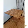 Mesa de xadrez esculpida em bambu cânfora boa mesa de xadrez mesa dobrável de bambu mesa de bambu produtos de madeira maciça tabuleiro de Go multifuncional